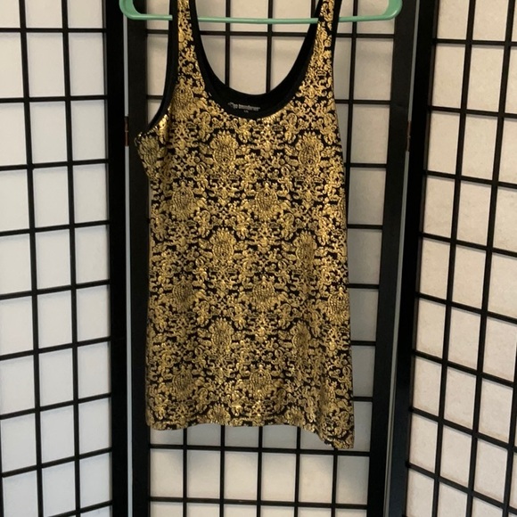 COPY - Shiny gold tank top , says large sea measurements excellent condition - Picture 1 of 7